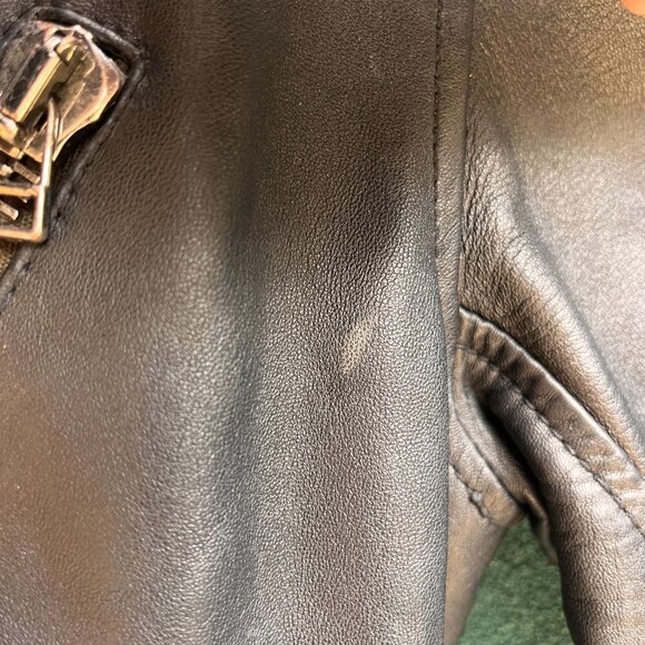 3.1 Phillip Lim Leather Motorcycle Jacket Women's Tag Medium - Picture 7 of 10